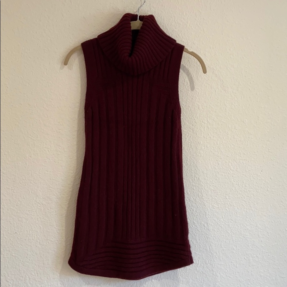 Tahari women’s turtleneck sweater knit long vest
